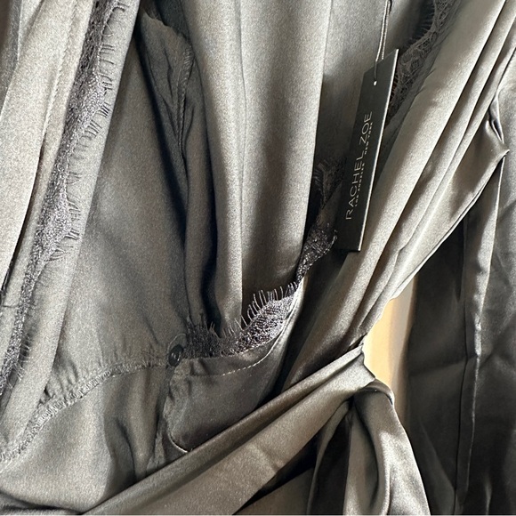 NWT Rachel Zoe Elegant Black Wrap Blouse | US Size Small - Picture 8 of 13